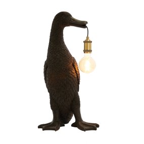 Duck 65cm Noir lampe de table De Light & Living - 