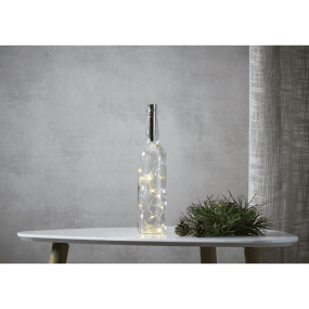Guirlande Lumineuse Dew Drop Tube Transparent De Star Trading - Guirlande lumineuse &agrave; piles en forme de goutte de ros&eacute;e avec minuterie, 6 heures allum&eacute;es, 18 heures &eacute;teintes, r&eacute;p&eacute;titive.