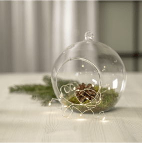 Guirlande Lumineuse Dew Drop 1,1m Argent De Star Trading - Guirlande lumineuse &agrave; piles avec 12 LED en forme de gouttes de ros&eacute;e.