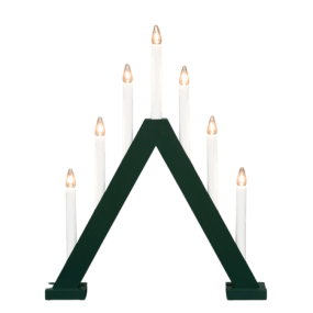 Nova 7 vert foncé De Pixie Design - Nova trouve parfaitement sa place sur une fen&ecirc;tre et embellira vos d&eacute;corations de No&euml;l pendant l'Avent et les f&ecirc;tes de fin d'ann&eacute;e.