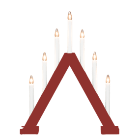 Nova 7 ROUGE De Pixie Design - Nova trouve parfaitement sa place sur une fen&ecirc;tre et embellira vos d&eacute;corations de No&euml;l pendant l'Avent et les f&ecirc;tes de fin d'ann&eacute;e.
