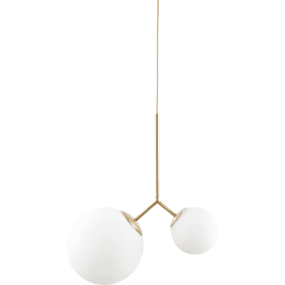 Twice 70cm Laiton De House Doctor - Utilisez-le dans le hall d'entrée, au-dessus de la table à manger ou dans un coin du salon et créez une lueur merveilleuse et unique à l'intérieur.