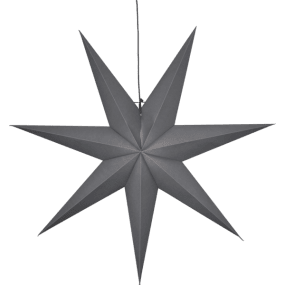 Ozen Ø100 Gris De Star Trading - &Eacute;toile en papier gris de 100 cm de diam&egrave;tre.