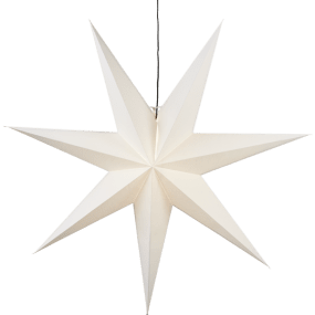 Frozen Ø100 Blanc De Star Trading - &Eacute;toile en papier blanc de 100 cm de diam&egrave;tre.