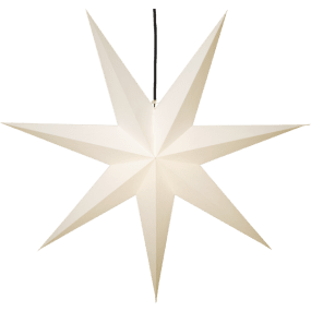 Frozen Ø140 Blanc De Star Trading - Étoile en papier blanc de 140 cm de diamètre.