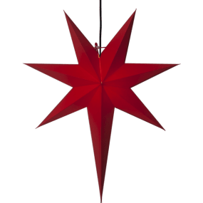 Rozen 65cm ROUGE De Star Trading - Comprend un c&acirc;ble textile noir de 3,5 m de long et une prise.