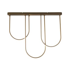 Chime 110cm Bronze plafonnier De Searchlight - Chime est un plafonnier qui, avec sa forme moderne et incurvée et sa finition bronze, attire tous les regards dans n'importe quelle pièce.