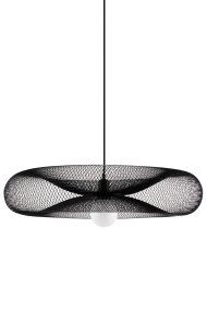 Torus Ø65 Noir suspension De Globen Lighting - Torus &auml;r en luftig och mjuk pendel tillverkad av galvaniserat svart metalln&auml;t.
