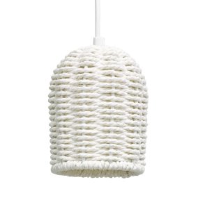Zoe Ø10 Blanc lampe de fenêtre De Oriva - Cette lampe de fen&ecirc;tre naturellement belle en fibre naturelle tiss&eacute;e cr&eacute;e une atmosph&egrave;re chaleureuse et accueillante &agrave; la fen&ecirc;tre.