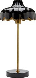 Wells 50cm Noir lampe de table De PR Home - Chaque &eacute;cran est fabriqu&eacute; &agrave; la main et de l&eacute;g&egrave;res variations de hauteur et de largeur peuvent survenir.