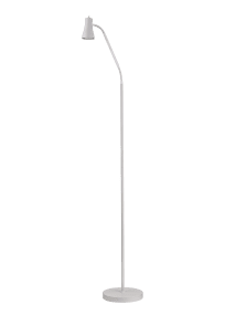 Boden Blanc lampadaire De Aneta Lighting - Le lampadaire Boden s&eacute;duit par son design &eacute;l&eacute;gant et fonctionnel, id&eacute;al comme lampe de lecture &agrave; c&ocirc;t&eacute; du canap&eacute; ou de votre repose-pieds pr&eacute;f&eacute;r&eacute;.