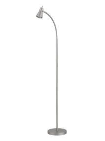 Boden Argent lampadaire De Aneta Lighting - Le lampadaire Boden s&eacute;duit par son design &eacute;l&eacute;gant et fonctionnel et est id&eacute;al comme lampe de lecture &agrave; c&ocirc;t&eacute; du canap&eacute; ou de votre fauteuil pr&eacute;f&eacute;r&eacute;.