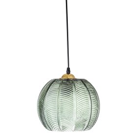 Adar Ø22 Vert De Bloomingville - Suspendez Adar au-dessus de la table &agrave; manger et faites-en un point focal naturel dans la pi&egrave;ce&nbsp;: un luminaire alliant design intemporel et &eacute;l&eacute;gance moderne.