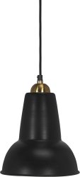 Scottsville Ø20 Noir De PR Home - Livr&eacute; avec un bo&icirc;tier de plafond pour crochet de suspension de la m&ecirc;me couleur que la lampe.