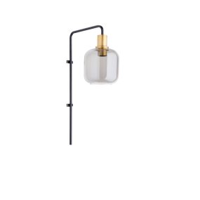 Lekar 32cm Noir applique murale De Light & Living - 