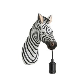 Zebra 25cm Noir applique murale De Light & Living - Idéale pour créer un éclairage original et charmant dans une chambre d'enfant, un salon ou un couloir.