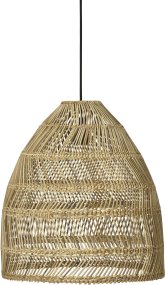 Maja Ø46 Nature De PR Home - Le motif d&eacute;coratif du rotin cr&eacute;e un agr&eacute;able jeu de lumi&egrave;re dans la pi&egrave;ce lorsqu'elle est allum&eacute;e, contribuant &agrave; une ambiance chaleureuse.