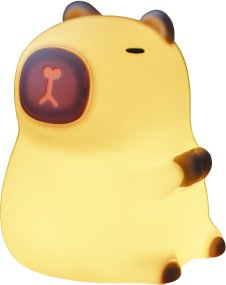 Capybara Blanc lampe pour enfant De Star Trading - Cette lampe tactile s'allume et s'&eacute;teint d'une simple pression, et permet &eacute;galement de choisir parmi diff&eacute;rentes couleurs.