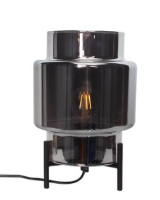 Ebbot 30cm Couleur fumée lampe de table De By Rydéns - Livr&eacute;e avec un c&acirc;ble noir de 2 m, un interrupteur et une prise.