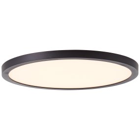 Tuco Ø25 Noir plafonnier De Brilliant - Avec son design minimaliste et efficace, il s'intègre aussi bien dans les espaces de travail que dans les espaces de vie.