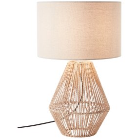 Laraine 52cm Nature lampe de table De Brilliant - La lampe mesure 53 cm de haut et s'adapte parfaitement aux cadres de fenêtres, aux tables de chevet ou aux tiroirs.