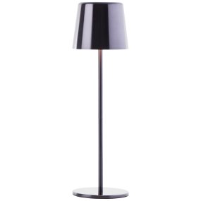 Xaana 37cm Noir portable De Brilliant - Avec la fonction variateur tactile et la temp&eacute;rature de couleur r&eacute;glable du blanc chaud au blanc froid, il cr&eacute;e une atmosph&egrave;re agr&eacute;able &agrave; l&#39;int&eacute;rieur comme &agrave; l&#39;ext&eacute;rieur.