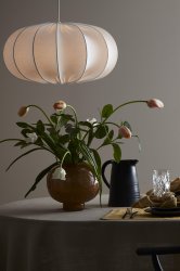Dalia Abat-Jour Excl. Suspension Ø50 Blanc suspension De PR Home - Le diam&egrave;tre de l'&eacute;cran est de 50 cm et la hauteur est de 25 cm.