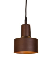 Solo Ø13cm Brun lampe de fenêtre De PR Home - Elle est fournie avec un c&acirc;ble textile noir de 3,5 m et une prise secteur.