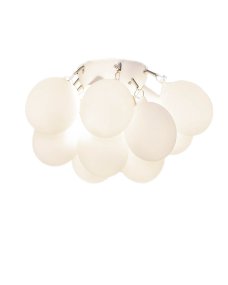 Gross Ø30 Blanc plafonnier De By Rydéns - Avec un diam&egrave;tre de 30 cm, Gross constitue un magnifique point focal, par exemple dans une chambre, un couloir ou un salon.