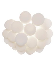 Gross Ø50 Blanc plafonnier De By Rydéns - Le plafonnier Gross se compose de 20 sph&egrave;res en verre souffl&eacute; &agrave; la main, d'un diam&egrave;tre de 10 cm chacune.