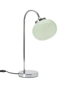 Elsy 50cm Vert lampe de table De PR Home - Son pied incurv&eacute; diffuse une lumi&egrave;re douce et harmonieuse et s'int&egrave;gre parfaitement sur une table d'appoint, une table de chevet ou un bureau.