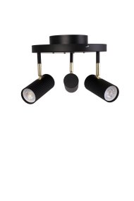 Hubble 3 Noir spot De Globen Lighting - Hubble est un spot pratique dot&eacute; d'abat-jour tubulaires en aluminium stri&eacute;.