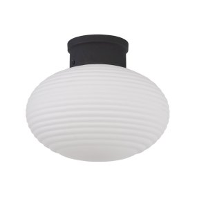 Nova Ø30 Noir plafonnier De Oriva - Parfait dans le couloir, la chambre ou dans les pièces où vous souhaitez créer une atmosphère accueillante et agréable.