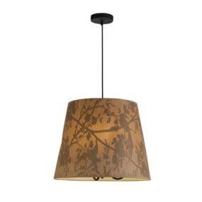 Isla Ø45 Brun suspension De Searchlight - Sa douce lumière diffuse confère à la pièce une touche de nature et d'harmonie.