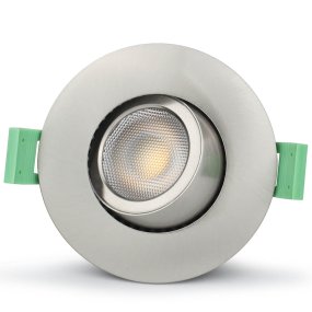 Sanna 230V 3000-4000K Acier brossé De Llitt - Ce spot offre une luminosit&eacute; d'un peu plus de 520 lumens et une temp&eacute;rature de couleur r&eacute;glable de 3&nbsp;000 K &agrave; 4&nbsp;000 K.