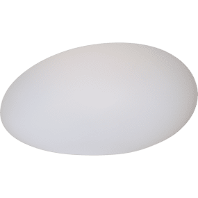 Globy 20cm Blanc lampe solaire De Star Trading - Elle diffuse une douce lumi&egrave;re blanche dans l'obscurit&eacute;, cr&eacute;ant une ambiance chaleureuse.