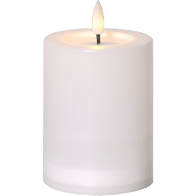 Flamme Saul 13cm Blanc lampe solaire De Star Trading - La bougie solaire Saul Flame est une bougie en plastique blanc, id&eacute;ale pour les lanternes ou comme &eacute;l&eacute;ment de d&eacute;coration, par exemple sur une terrasse ou un balcon.