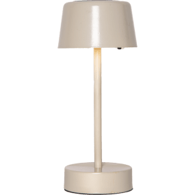 Solei Beige lampe solaire De Star Trading - La lampe est partiellement chargée par le soleil, mais peut également être chargée avec le câble USB fourni.
