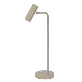 Mini 43cm Nougat lampe de bureau De Oriva - Son spot orientable la rend id&eacute;ale pour un bureau ou une table de chevet n&eacute;cessitant un &eacute;clairage r&eacute;glable.