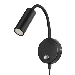 Mini Flex Noir lampe de lecture De Oriva - Facile à installer et pratique, elle allie parfaitement fonctionnalité et design.