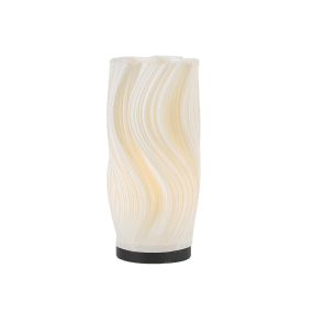 Caisa 30cm Blanc lampe de table De Pixie Design - Id&eacute;ale sur une table d'appoint, un rebord de fen&ecirc;tre ou une biblioth&egrave;que, elle cr&eacute;e une ambiance harmonieuse.