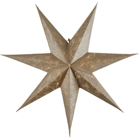Decorus Ø63 Or De Star Trading - Une &eacute;toile f&eacute;&eacute;rique &agrave; suspendre &agrave; la fen&ecirc;tre, pour une ambiance de No&euml;l festive.
