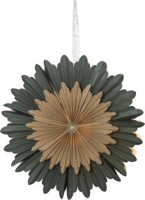 Crystal Ø50 Vert De Star Trading - L'&eacute;toile r&eacute;pand la joie et donne &agrave; la maison cette atmosph&egrave;re particuli&egrave;re de No&euml;l.