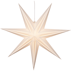 Holly Ø75 Blanc De Star Trading - Cette &eacute;toile cr&eacute;e une ambiance festive et son joli motif perl&eacute; diffuse une douce lumi&egrave;re.