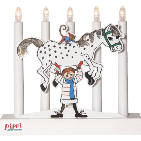 Pippi Blanc De Star Trading - Nilsson et le Petit Vieil Homme, eux aussi v&ecirc;tus de v&ecirc;tements d'hiver.