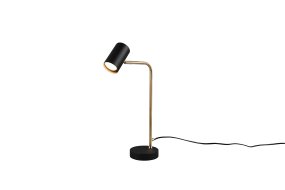 Marley 45cm Laiton mat lampe de bureau De Trio Lighting - La lampe de table minimaliste MARLEY met des accents d'éclairage atmosphériques avec ses lignes claires et son design élégant.
