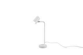 Marley 45cm Blanc lampe de bureau De Trio Lighting - La tête de lampe est réglable et peut être orientée vers le haut et vers le bas, ce qui la rend parfaite comme accroche-regard sur le bureau ou comme éclairage d'accentuation au bureau.