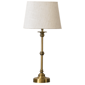Axel Mini 50cm Laiton antique lampe de table De Lampan - La lampe est fournie avec un c&acirc;ble de 2 m&egrave;tres, un interrupteur et une prise.