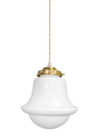 Sture Ø20 Blanc suspension De Strömshaga - Remarque&nbsp;: Fabriqu&eacute;es artisanalement &agrave; partir de verre recycl&eacute; souffl&eacute; &agrave; la bouche, ces lampes peuvent pr&eacute;senter des variations de couleur et de l&eacute;gers reflets.