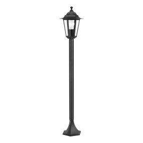 Laterna 100cm Noir bornes De Eglo - Gr&acirc;ce &agrave; sa construction robuste et son indice de protection IP44, il r&eacute;siste aux intemp&eacute;ries et sa forme &eacute;l&eacute;gante s'int&egrave;gre harmonieusement &agrave; la plupart des espaces ext&eacute;rieurs.